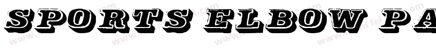 Sports Elbow Pads字体转换